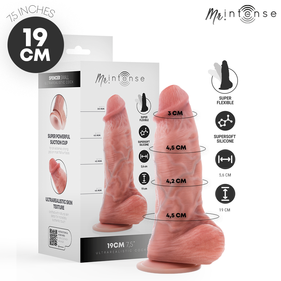 Mr Intense Spencer – Realistisk dildo i silikon 19 cm