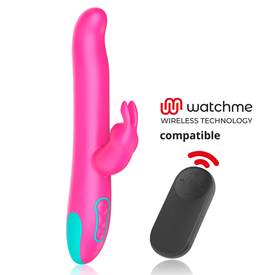 Pluto Rabbit Vibrator med Rotation och WatchMe-fjärrcontroll