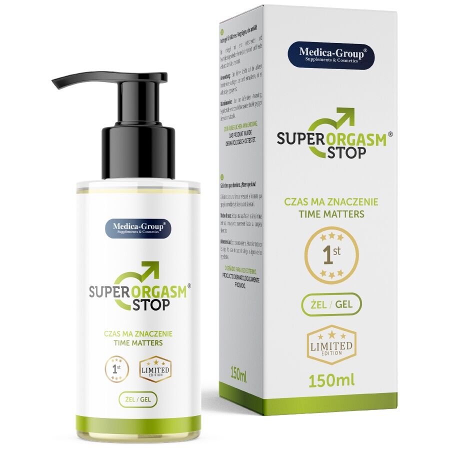 Super Orgasm Stop – Intimgel för män 150 ml