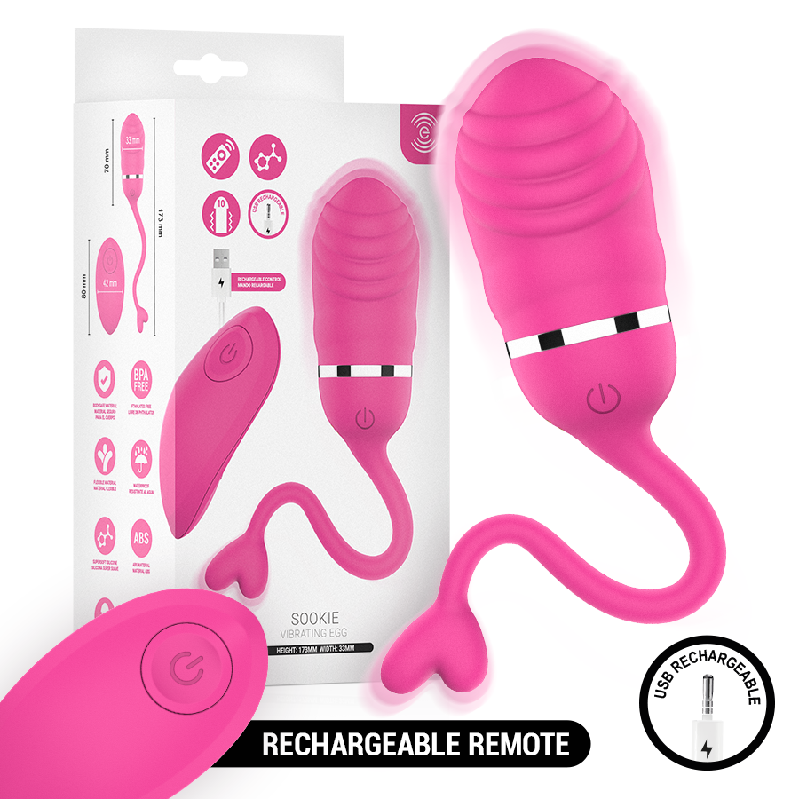 Intense Sookie – Fjärrströmd vibrerande ägg i rosa