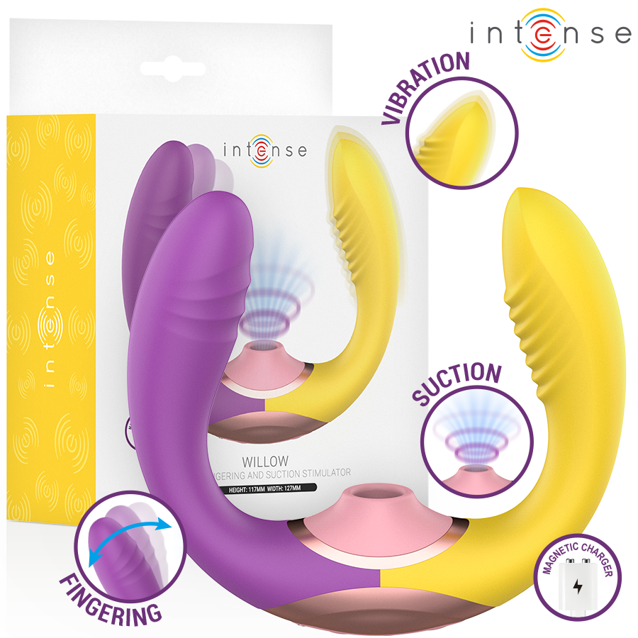 INTENSE Willow 3-i-1 Sug- och Vibrationsstimulator