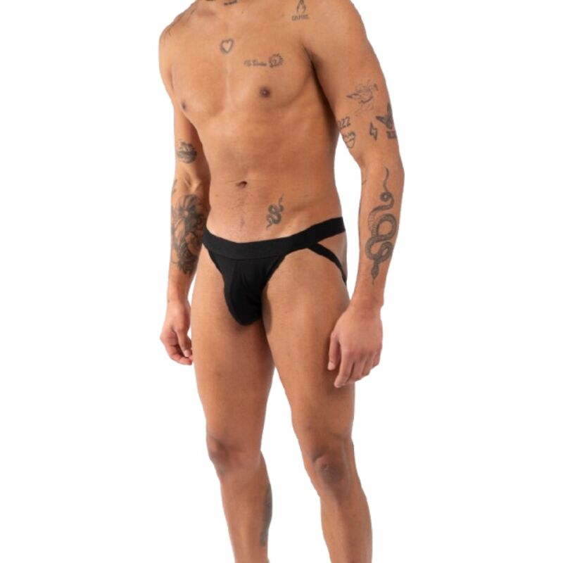 BURN Double Black Jockstrap storlek L