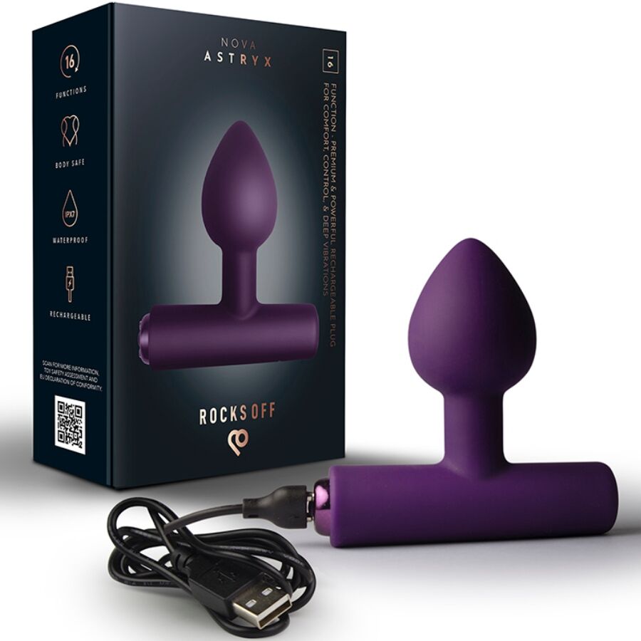 Nova Astryx – Laddningsbar Analplug med 16 Funktioner