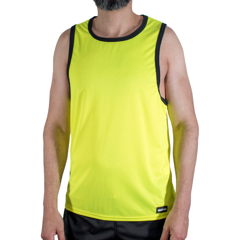 Macho sporttshirt gul S/M