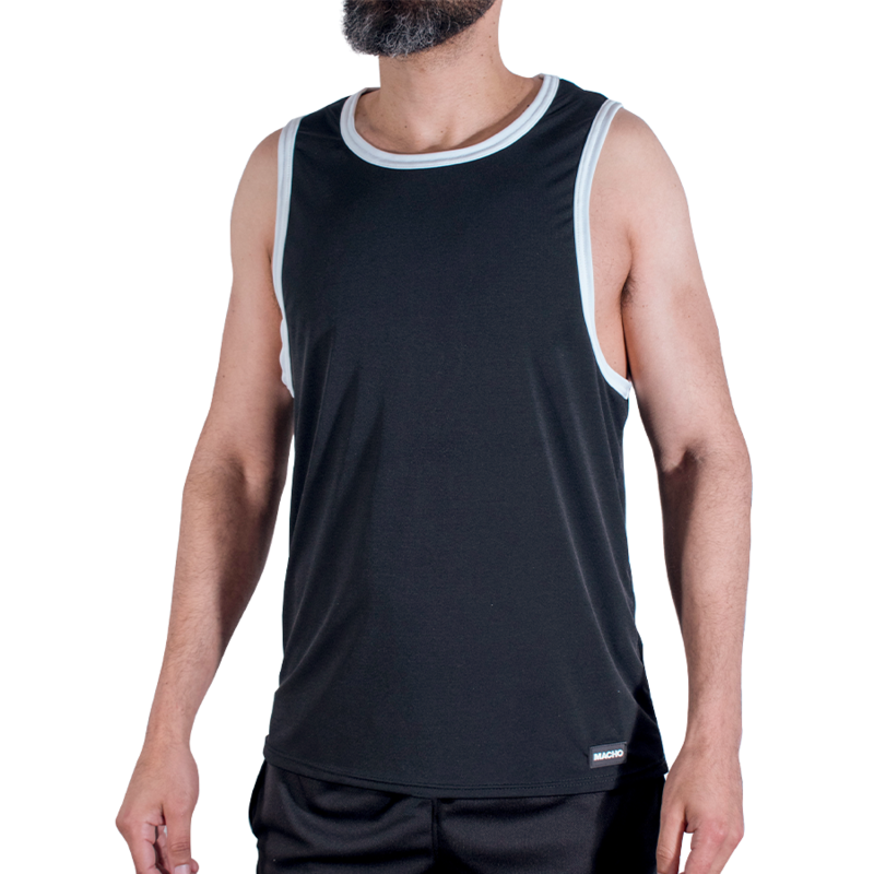 Macho sportig t-shirt i svart