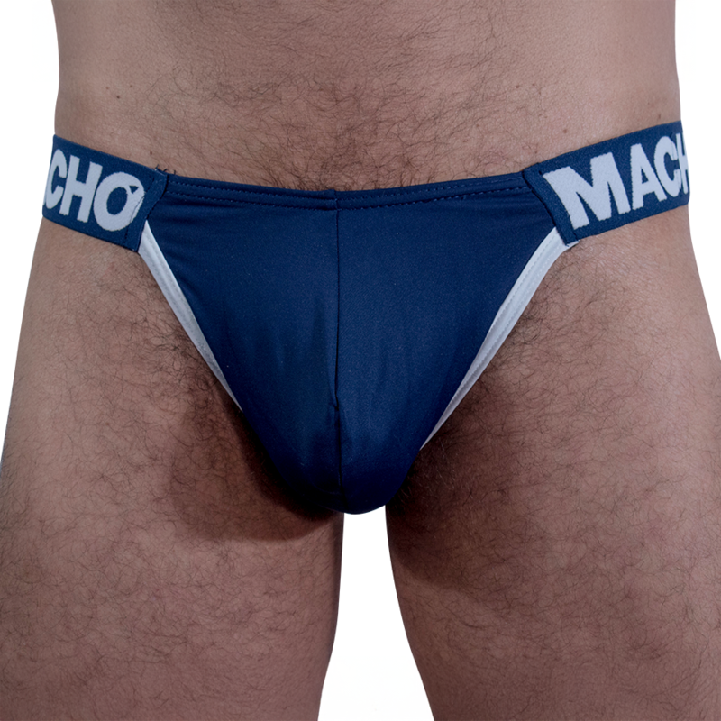 Macho Dark Blue Side Slip Herrbriefs L