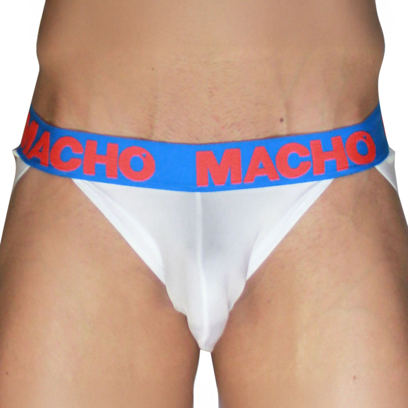 Macho MX29AZ Jockstrap Vit och Mörk Blå L