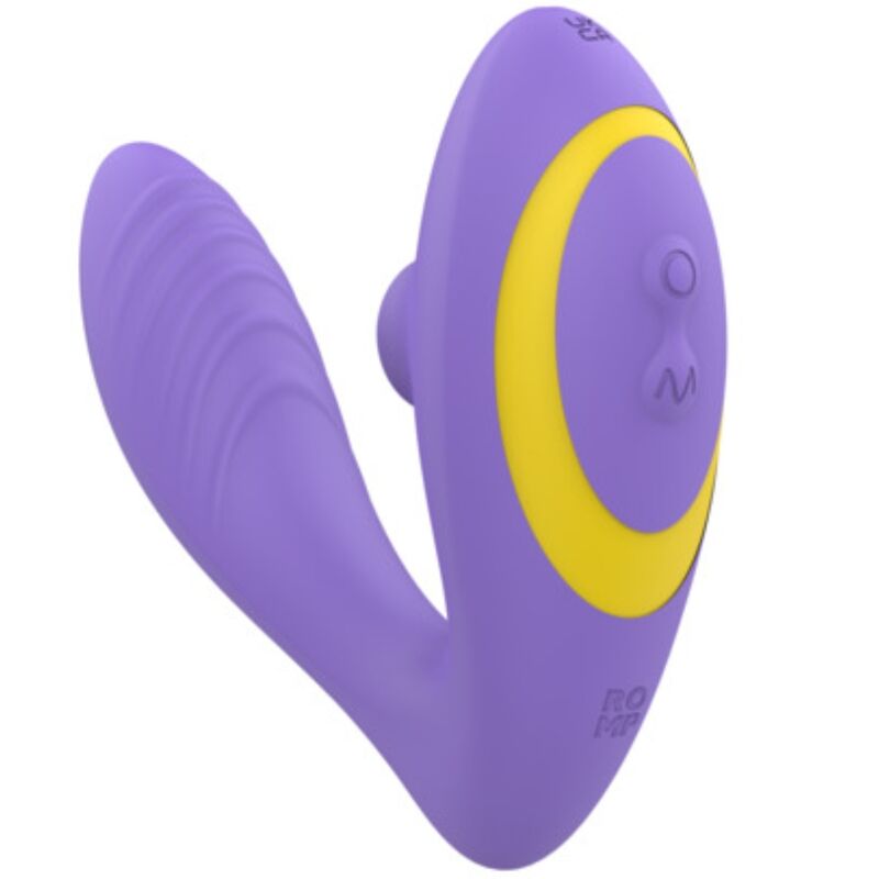 ROMP Reverb – G-punkt vibrator med klitorisuction i lila