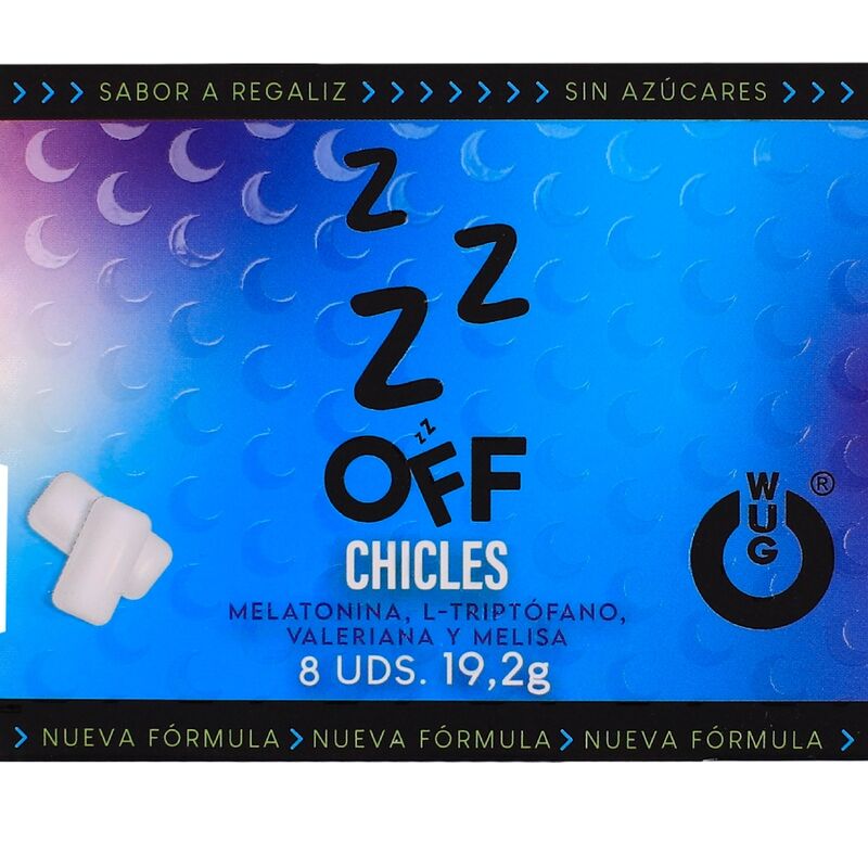 WUG Off – Funktionsgummi för avslappning och bättre sömn, 8-pack