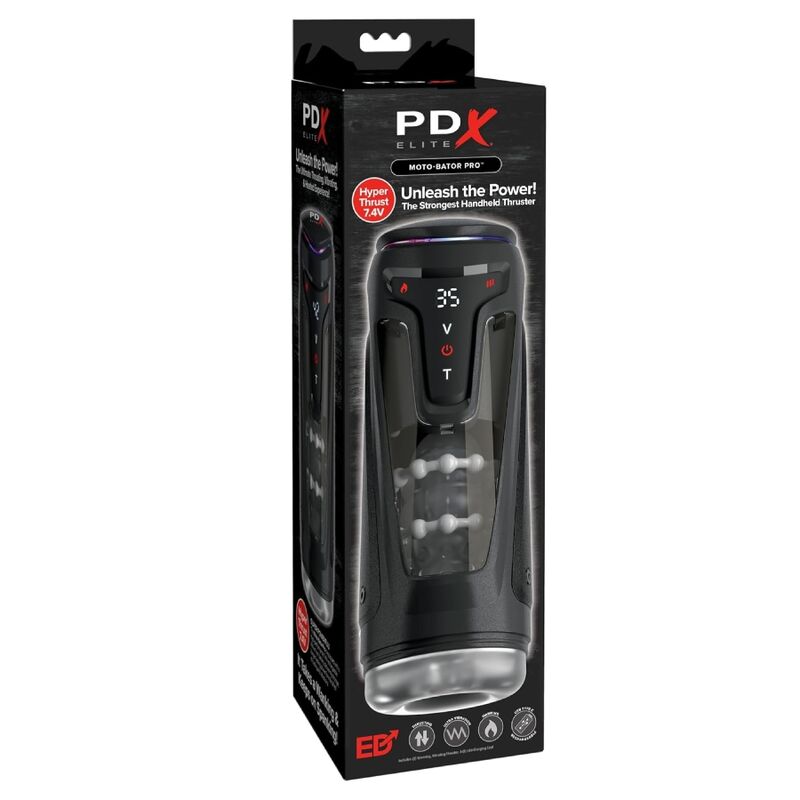 PDX Elite Moto-Bator Pro – Automatisk Masturbator med Stöt och Värme