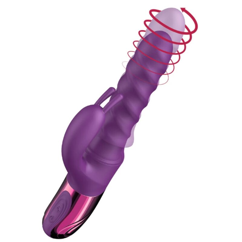 Purple Rabbit Vibrator med Swirl-funktion