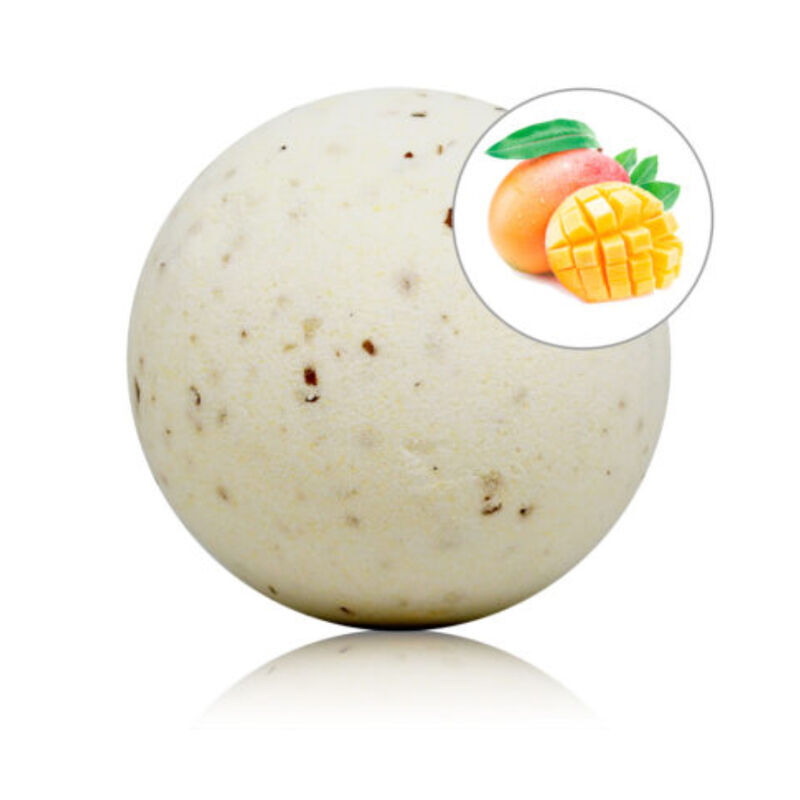 Mango-doftad badvård med rosenblad
