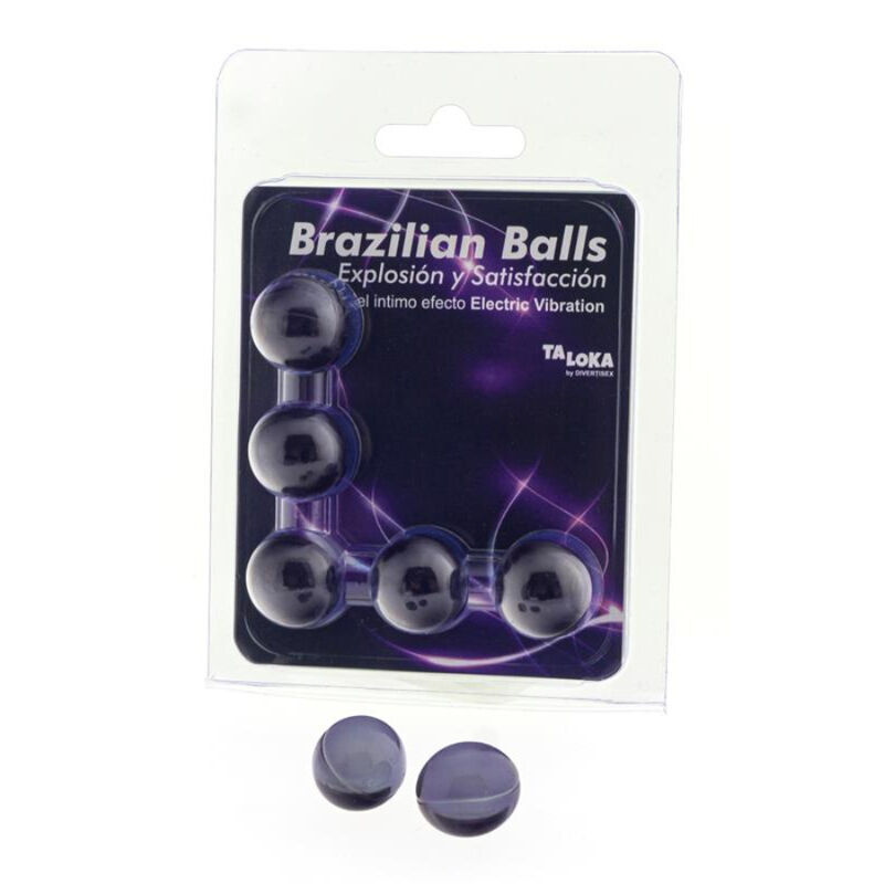 Taloka – 5 brasilianska kulor med vibrerande effekt och stimulerande gel