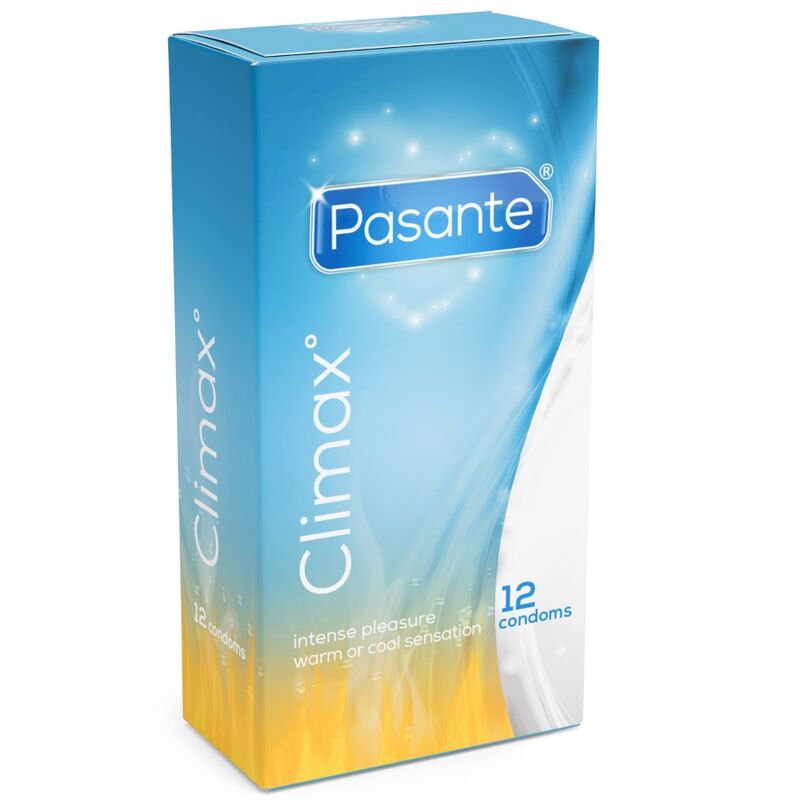 Pasante Climax kondomer – värme och kyla effekt 12-pack