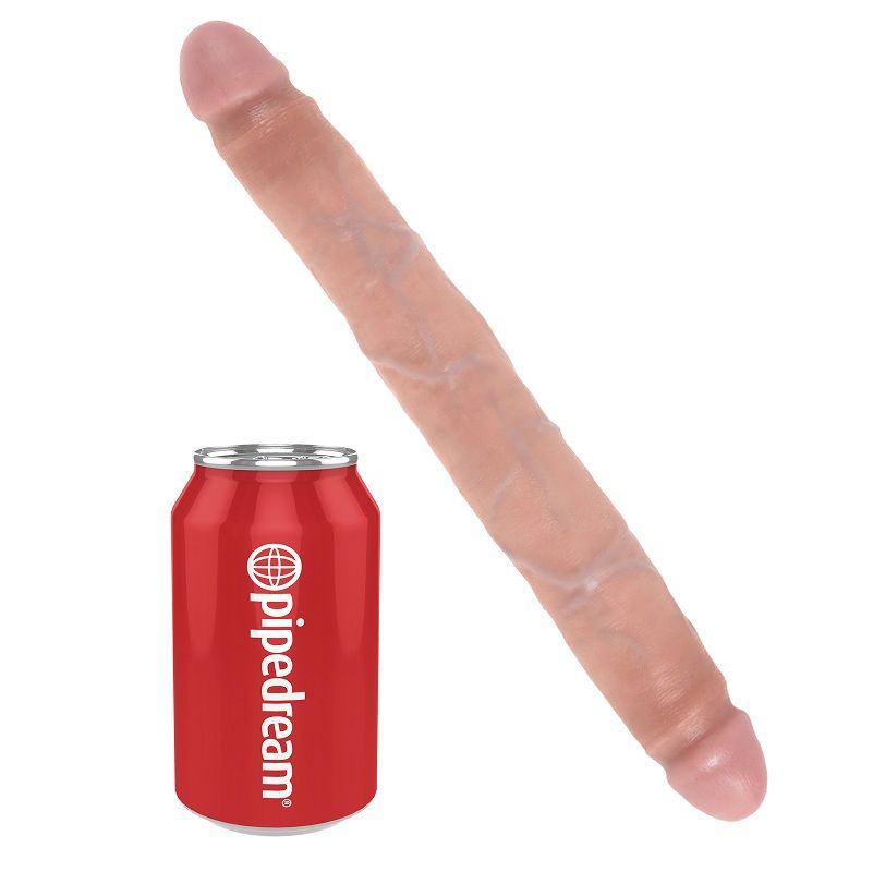 King Cock Slim Dubbel Dildo 30 cm