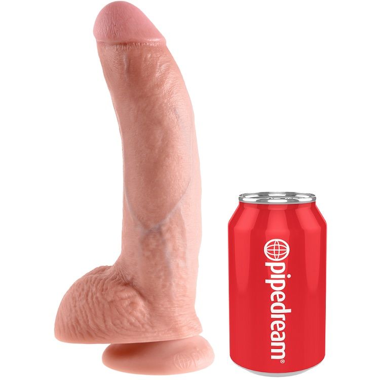 King Cock Dildo med Testiklar 22,9 cm