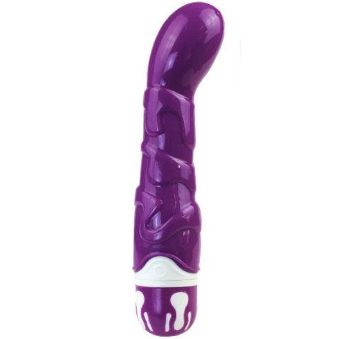 Realistisk dildo med 10 vibrationsmönster - Violet