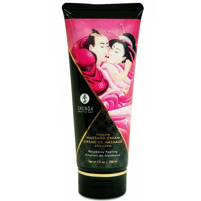 Shunga Raspberry Massagekräm 200 ml