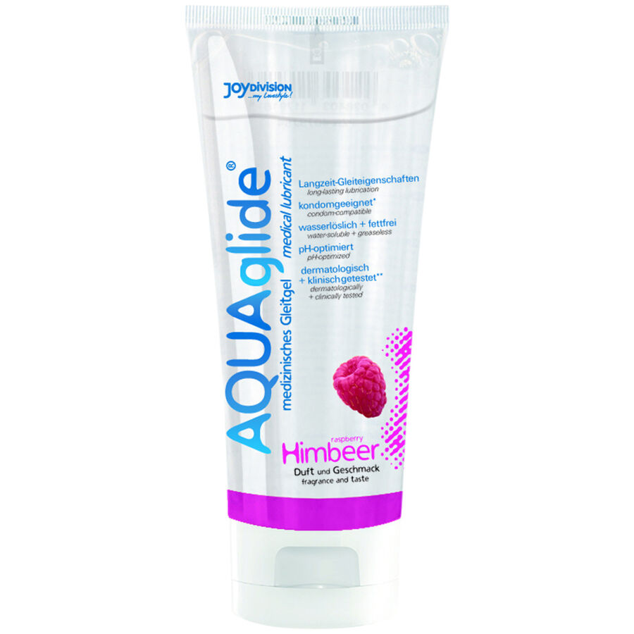 AQUAglide Vattenbaserad Glidmedel Hallon 100 ml