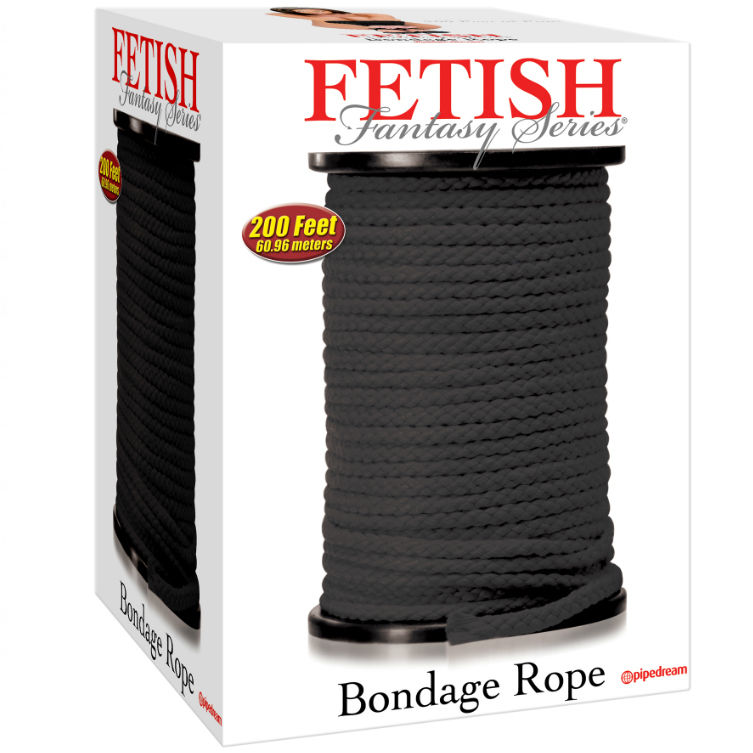 Fetish Fantasy Bondagesnöre i Svart – 60,96 Meter