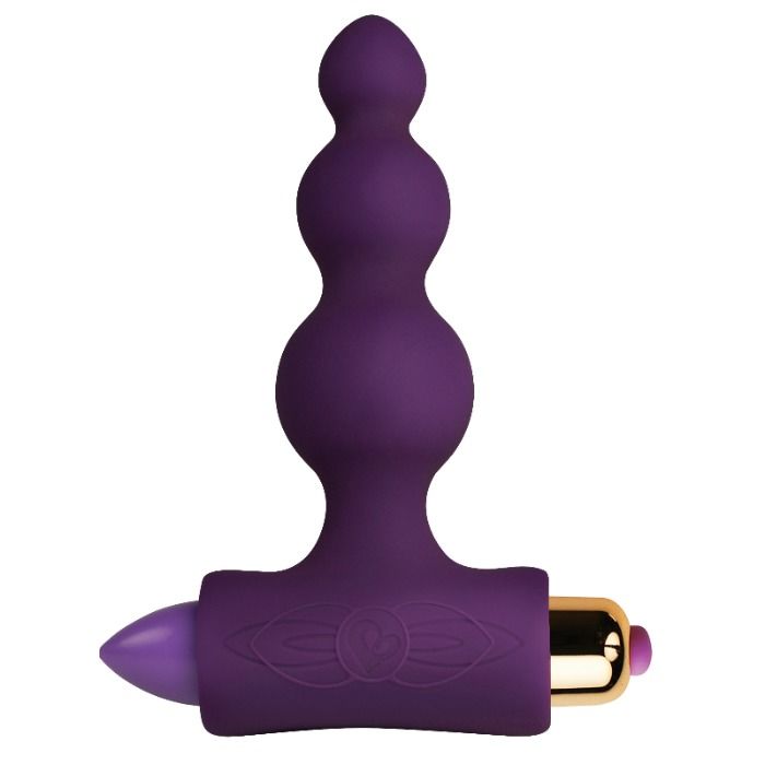 Petite Bubbles analplugg med vibration – Lila