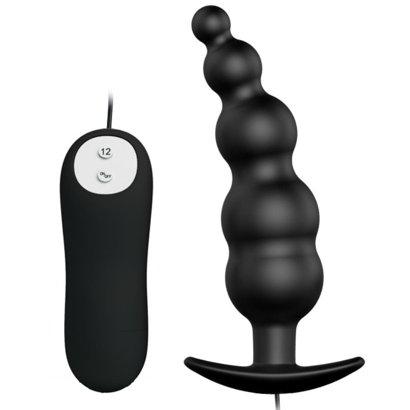 Pretty Love Anal Plug i Silikon med 12 Vibrationsmöjligheter