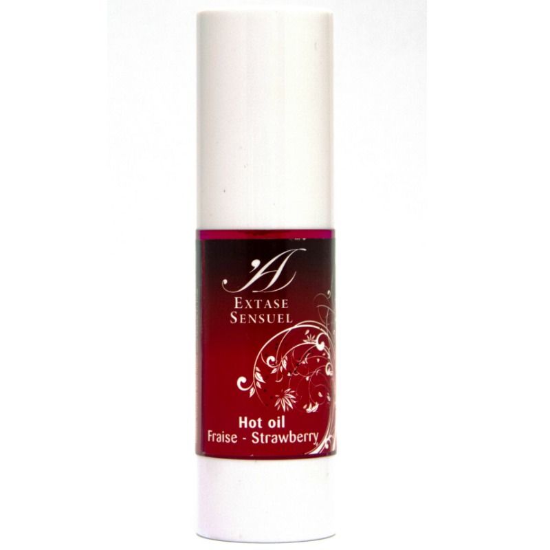 Extase Sensual Strawberry Heat - Stimulerande massageolja 30 ml