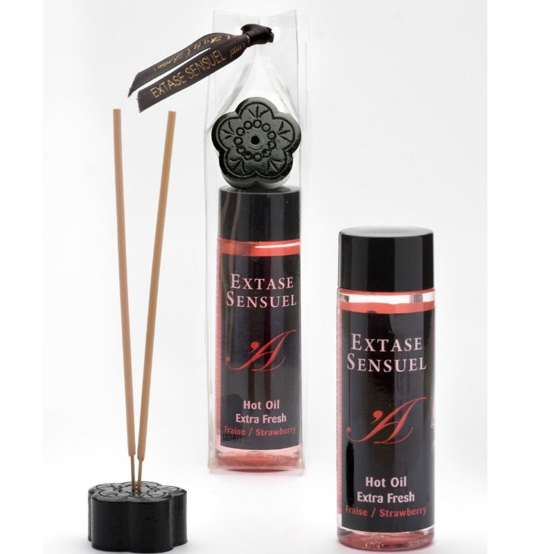 Extase Sensual – Massageolja med jordgubbsarom 100 ml
