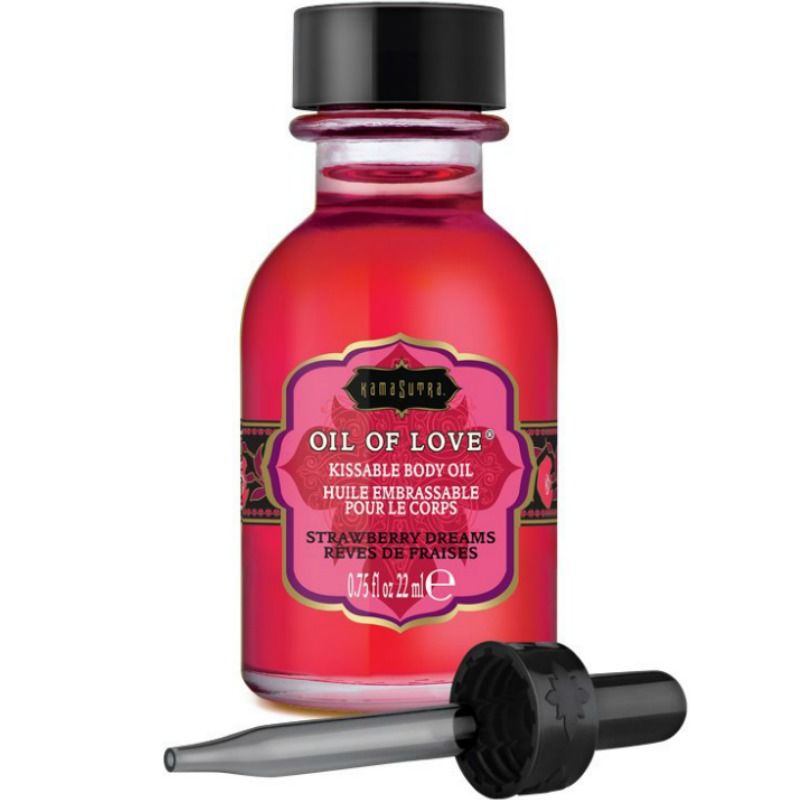 Kamasutra Smaksatt Olja - Jordgubb 22 ml