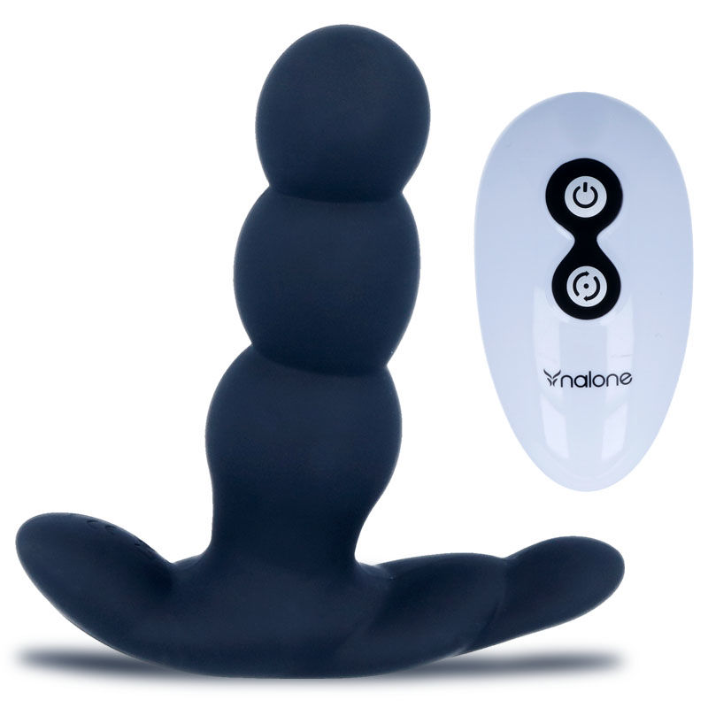 Anal vibrator Pearl med fjärrkontroll – svart
