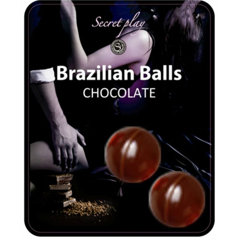 Secretplay – 2 smakade lubrikantkulor Choklad