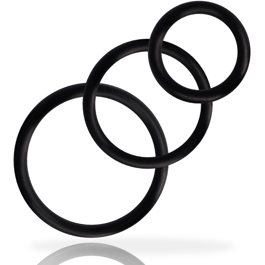 Penisringar Set 3-pack Svart
