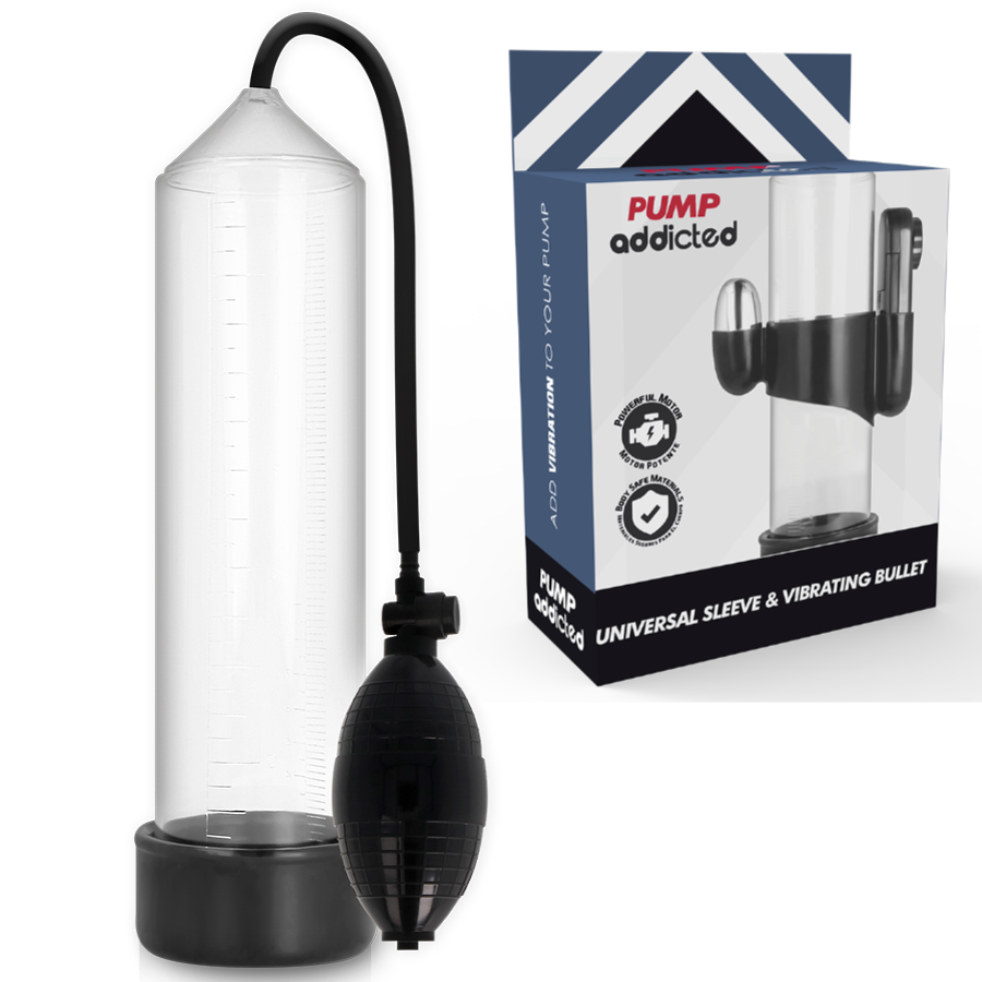 Pump Addicted RX3 Transparent Vibrator - Penispump