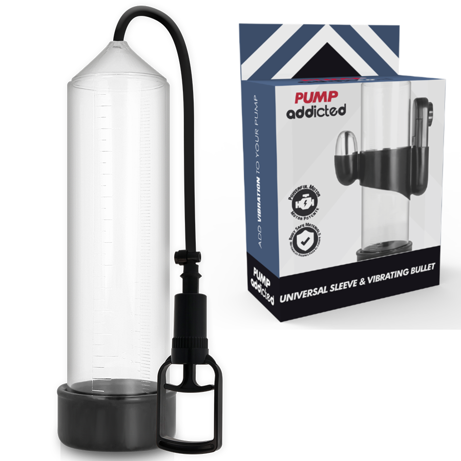 Pump Addicted RX7 – Transparent Vibrator för Penispump