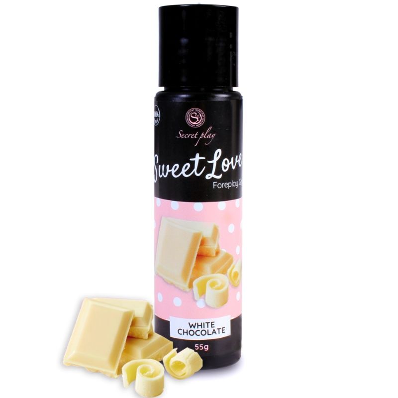 SecretPlay Ätbar gleitgel – Vit choklad 60 ml
