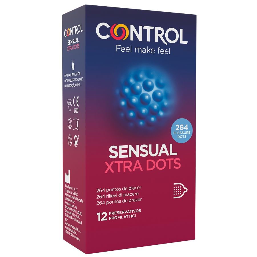 Control Xtra Dots Kondomer 12-pack
