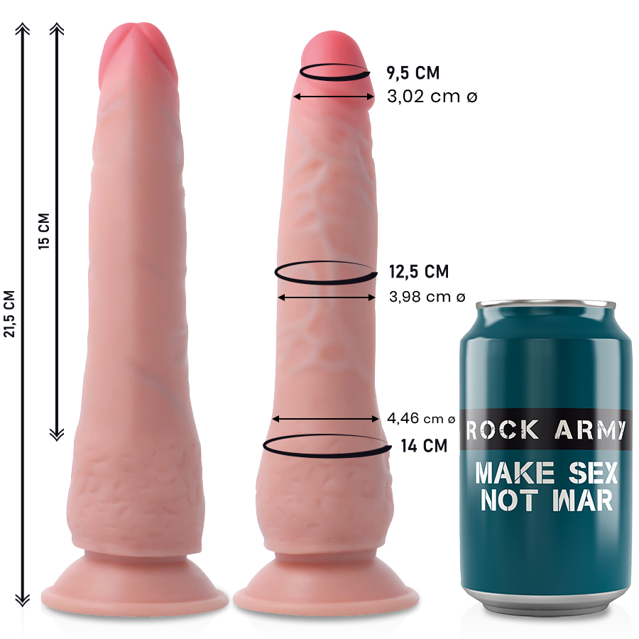 Crusader Realistisk Dildo 21,5 cm