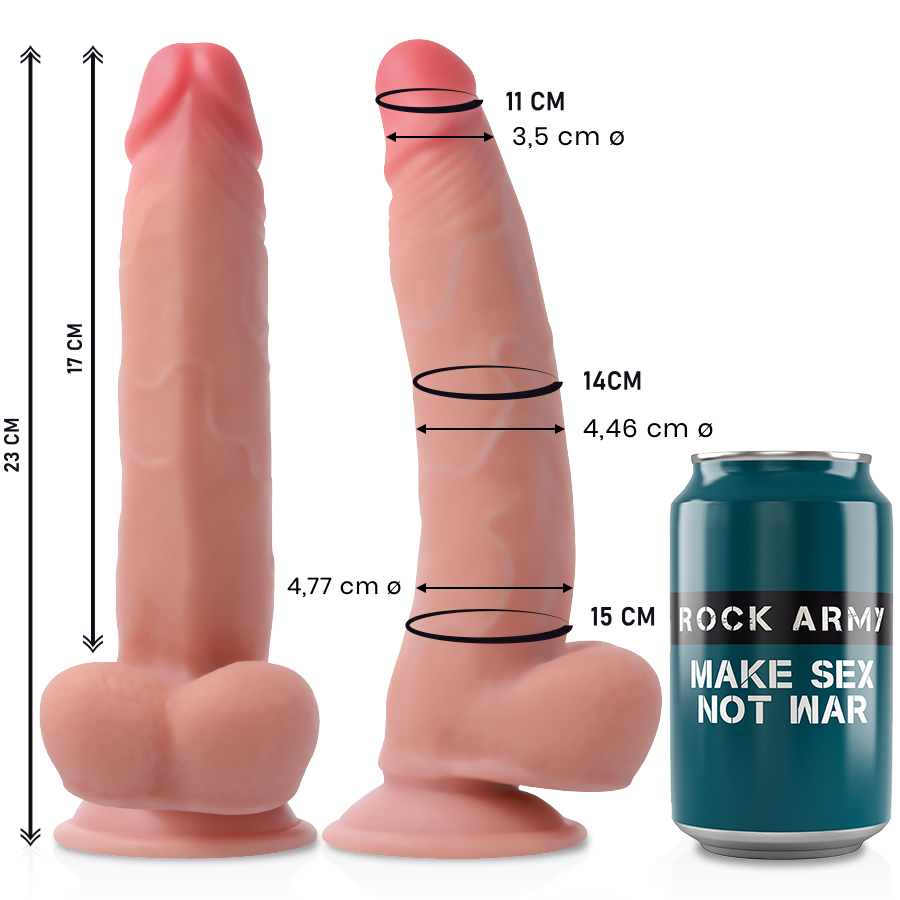 Rockarmy Dual Density Leopard – Realistisk dildo 23 cm
