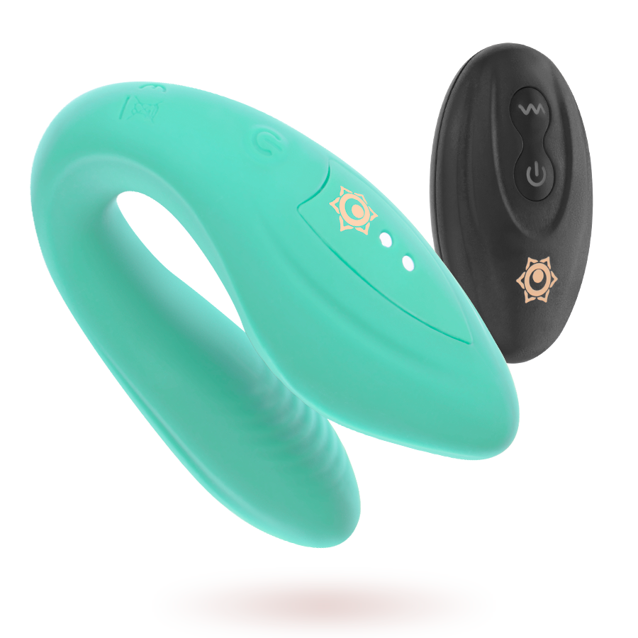 Kama fjärrmanövrerad par-vibrator för två
