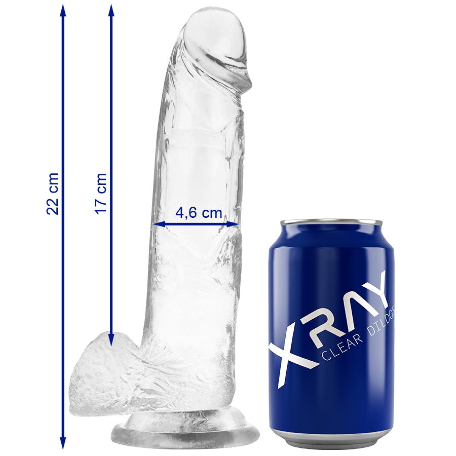 X Ray Clear Dildo – Transparent Penisdildo 22 cm