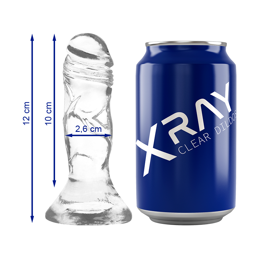 X Ray Clear Dildo – Transparent 12 cm