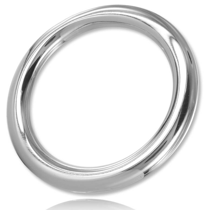 Metallpenisring med tråd – polerad rostfritt stål