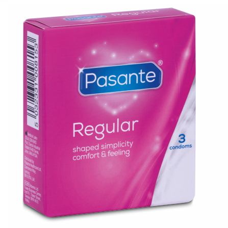 Pasante Regular Kondomer 3-Pack