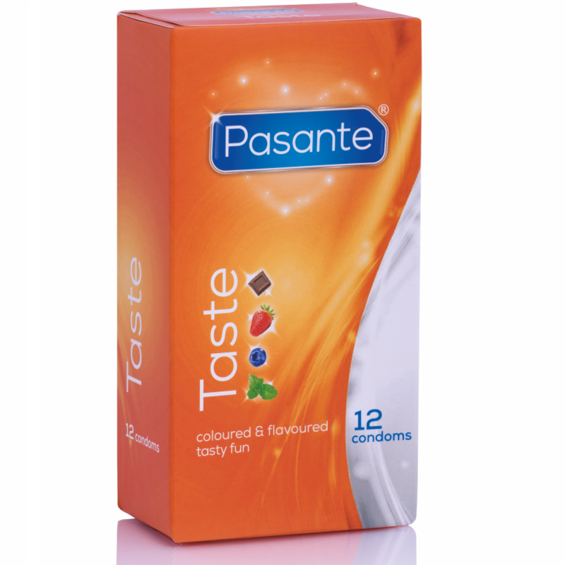 Pasante Taste – Smakade Kondomer 12-pack