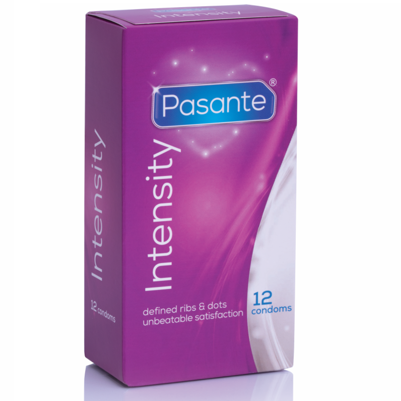 Pasante Ribs & Dots Intensity Kondomer 12-pack