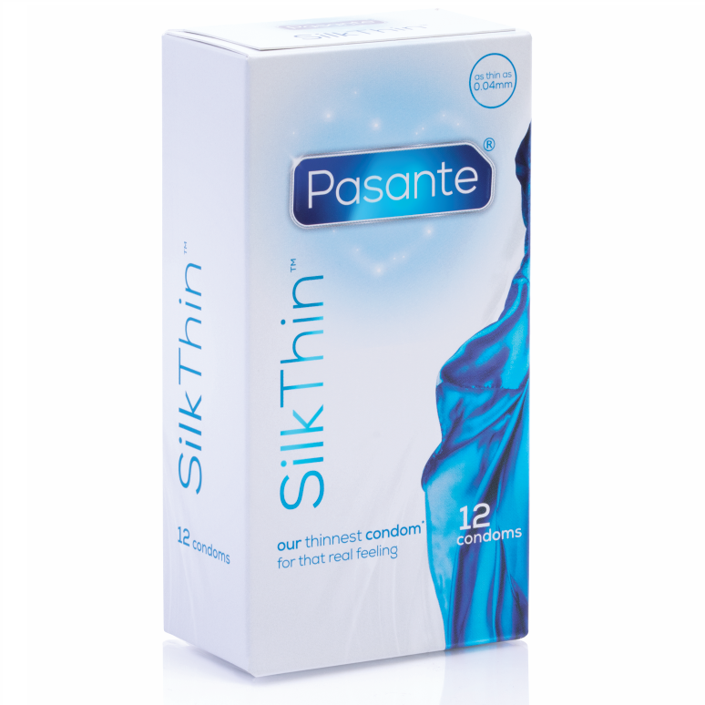 Pasante Silk Thin kondomer – ultratunn latexkondom 12-pack