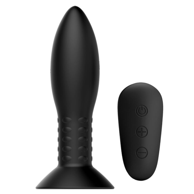 Anal Plug med Roterande Kulor och Fjärrkontroll