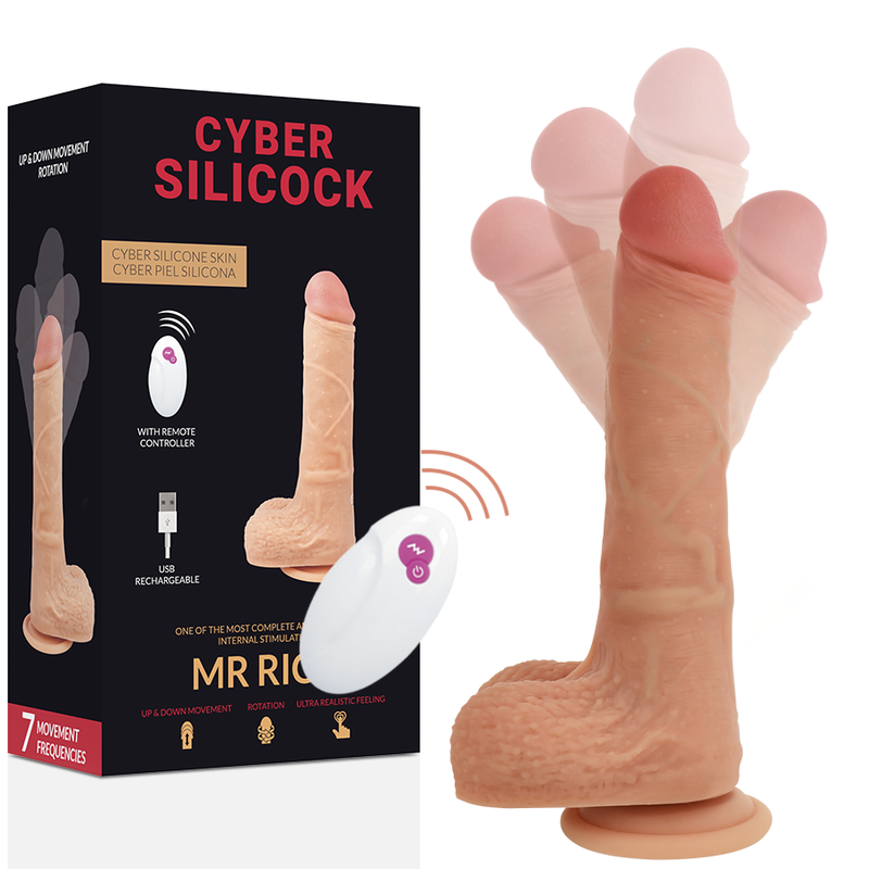 Cyber Silicock Mr Rick – Realistisk Dildo med Fjärrkonroll