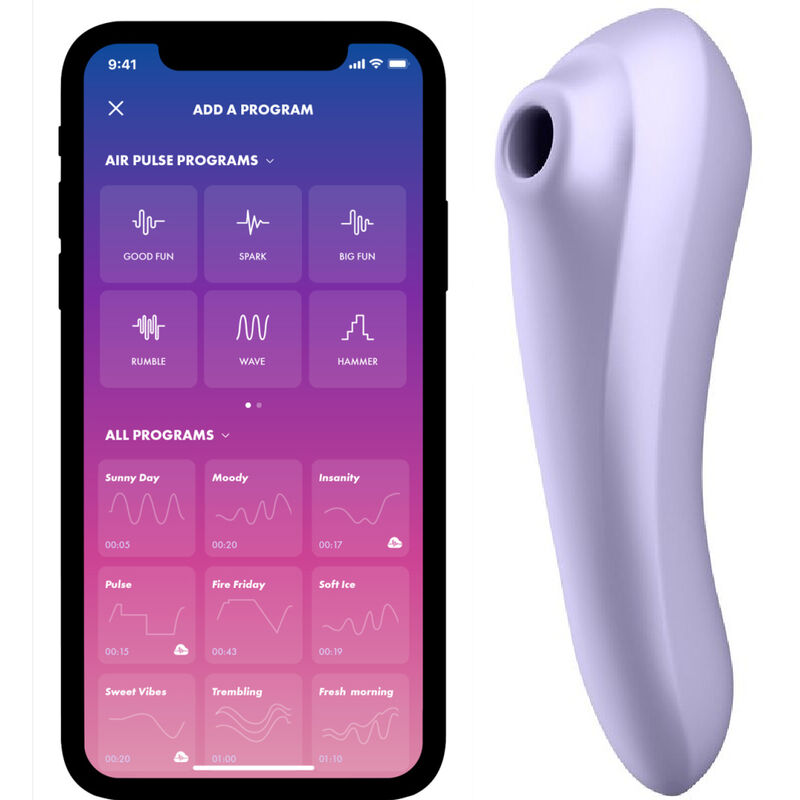 Satisfyer Dual Pleasure – Luftpuls Vibrator i Mauve