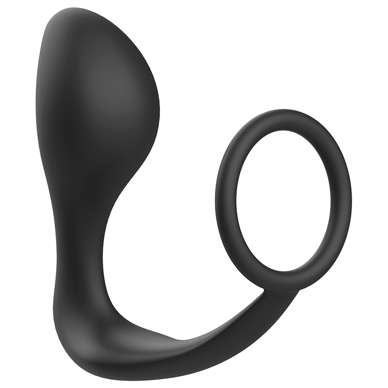 Anal plug med penisring – silikon